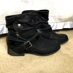 Black ankle boots